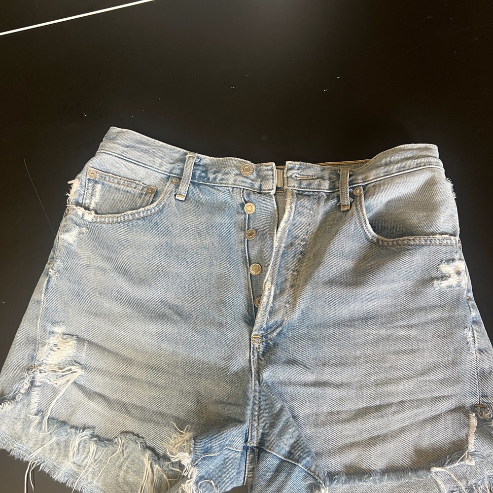 Agolde Light Blue Denim Waist Jeans